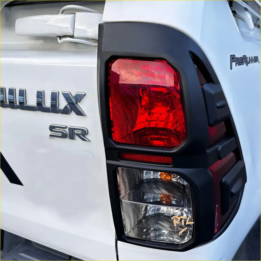 Taillight Covers Toyota Hilux 2015-2020 SR/SR5/SR5 Cruiser Matte Black