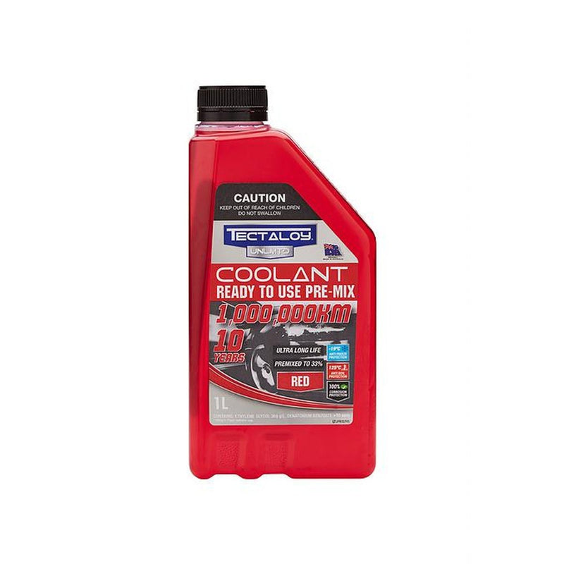 Tectaloy Unlmtd Premix Coolant Red 1L