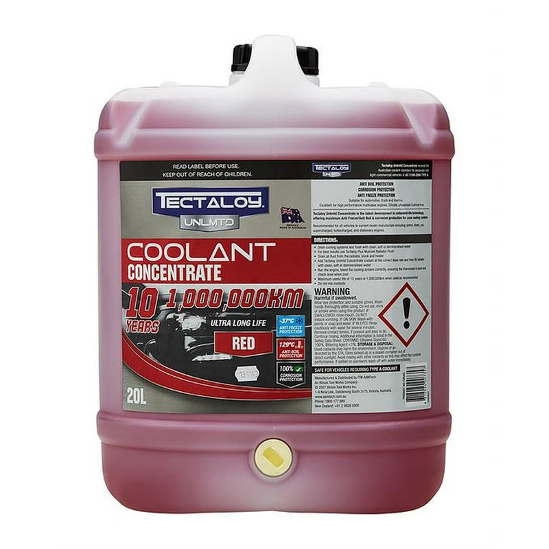Tectaloy Unlmtd Concentrate Coolant Red 20L