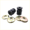 Black rubber tension rod bushings with metallic washers for nissan navara d22 np300 1997-2004 use