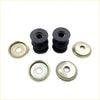Black rubber tension rod bushings with metallic washers for Nissan Datsun Sunny 1971-1994 suspension