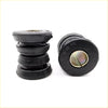 Black rubber tension rod bushing with metallic insert and concentric ridges for toyota hilux n80 ln86 rn85 1988-1997