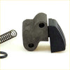 Black rubber and metal trigger guard assembly with two circular holes for tensioner guide chain on datsun nissan models