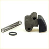 Black plastic trigger guard with metal housing and spring assembly for tensioner guide chain on datsun nissan 620