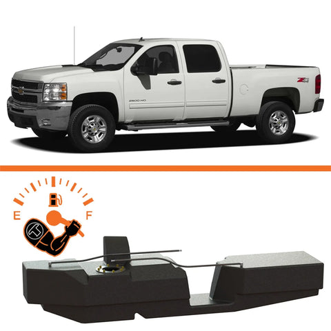 Titan Fuel Tanks 52 Gallon XXL Mid-Ship Fuel Tank (GM 2500/3500 Duramax Crew Cab Short Bed 01-10)