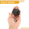 Black plastic throttle accelerator connector plug showing back side with silver and red wire terminals for toyota and mitsubishi
