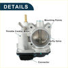 Silver metal throttle body with butterfly valve and throttle control motor for toyota matrix 1.8l 2004-2008