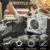 Silver metallic throttle body with cylindrical opening and electrical connector for toyota matrix 1.8l 2004-2008