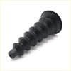 Black rubber throttle boot firewall grommet with spiral design and flared ends for nissan datsun fairlady z