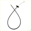 Black throttle cable for nissan datsun 720 king cab 1980-1986 with plastic housing and ball joint end