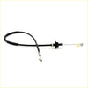 Black rubber coated throttle cable with metal ends and yellow plastic ball tip for nissan datsun pulsar hatchback 1982-1986