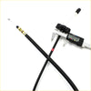 Black throttle cable with brass fittings and red band measured by digital calipers for toyota hilux ln85 ln107 ln110 ln111 1990
