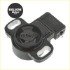 Black plastic throttle position sensor with circular center and two mounting holes for mitsubishi 3.5l v6 and l4 engines