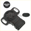 Black plastic throttle position sensor with circular mounting plate and rectangular connector for mitsubishi 3.5l v6 1.8l 2.4l l4