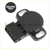 Black plastic throttle position sensor with rectangular connector and two mounting tabs for mitsubishi 3.5l v6 1.8l 2.4l l4