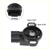 Black plastic throttle position sensor with 4-pin connector and metallic parts for toyota 4runner 2003-2009
