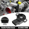 Black plastic throttle position sensor with 4-pin connector for toyota 4runner 2003-2009 shown from back side