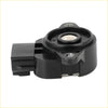 Black plastic throttle position sensor with circular sensing area and connector for 1998 toyota land cruiser