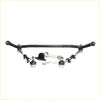 Black painted steel front suspension control arm kit with silver ball joints and hardware for toyota hilux ln40 rn30