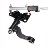 Black painted metal tie rod end with machined finish and threaded bolt for nissan navara d22 crew cab steering link