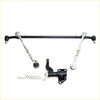 Black and silver steering linkage kit with ball joints and mounting bracket for nissan d22 crew cab np300 1997-2004