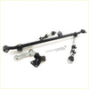 Black and silver tie rod idler arm center link set with ball joints and brackets for nissan d21 navara king cab