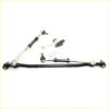 Black and silver tie rod idler center link kit for toyota hilux mighty rn n30 n40 2wd steering linkage parts set
