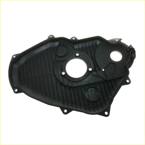 Black plastic ribbed timing chain belt cover with mounting holes for 2.4L Toyota Hilux LN51 LN56 LN67 engines