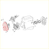 Engine block assembly showing timing chain belt cover for toyota hilux 4runner sr5 ln200 ln205 5l 2001 2004 parts