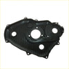 Black plastic ribbed timing chain belt cover with multiple mounting holes for toyota hilux 4runner sr5 2001-2004