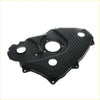 Black plastic ribbed timing chain belt cover with multiple mounting holes for toyota hilux 4runner 2001-2004