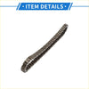 Metallic gray industrial timing chain kit with interlocking links for toyota cami j100 1990 to 2025 models
