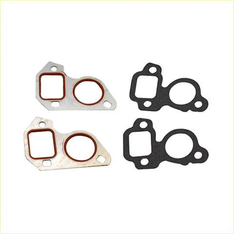 Set of four holden commodore hsv ls1 ls2 intake manifold gaskets with metallic parts black rubber and red sealing rings