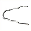 Silver metal oil pan gasket with black rubber edges and mounting holes timing cover gasket kit for holden commodore hsv ls1 ls2
