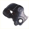 Black plastic transmission oil pan with molded mounting holes and gasket areas for ford everest ranger timing gear cover