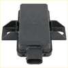Black plastic tire pressure monitoring control module with integrated mounting brackets and rectangular connector port for jeep grand cherokee