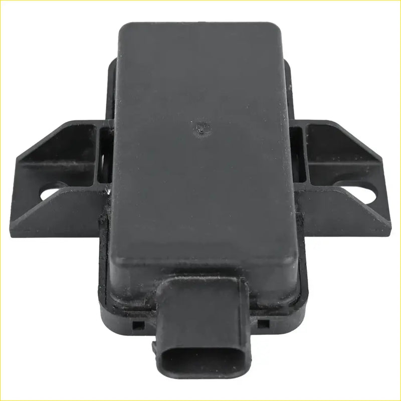 Black plastic tire pressure monitoring control module with integrated mounting brackets and rectangular connector port for jeep grand cherokee