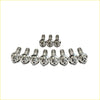 Set of ten chrome alloy wheel bolts with hex heads for titanium exhaust manifold egr stud kit on Nissan Patrol GU ZD30
