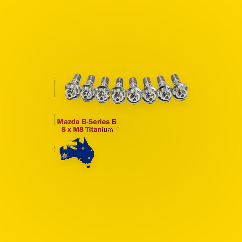 Titanium Exhaust Manifold Stud Kit for Mazda B-Series Bravo / B2500 WL-T 2.5L