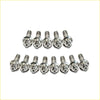 Set of ten chrome stainless steel wheel bolts with hex heads for titanium exhaust manifold turbo stud kit nissan navara d22 yd25