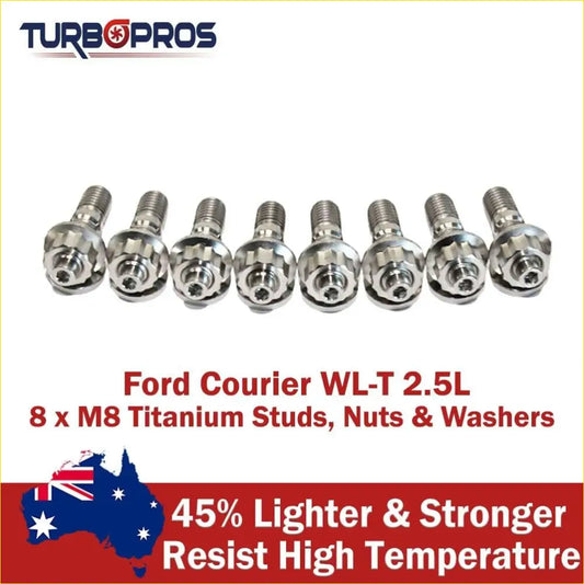 Titanium Turbo Charger Stud Kit for Ford Courier WL-T 2.5L - & Performance