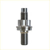 Silver metallic threaded bolt with hexagonal flange for titanium turbo charger stud kit ford ranger mazda bt-50 3.2l