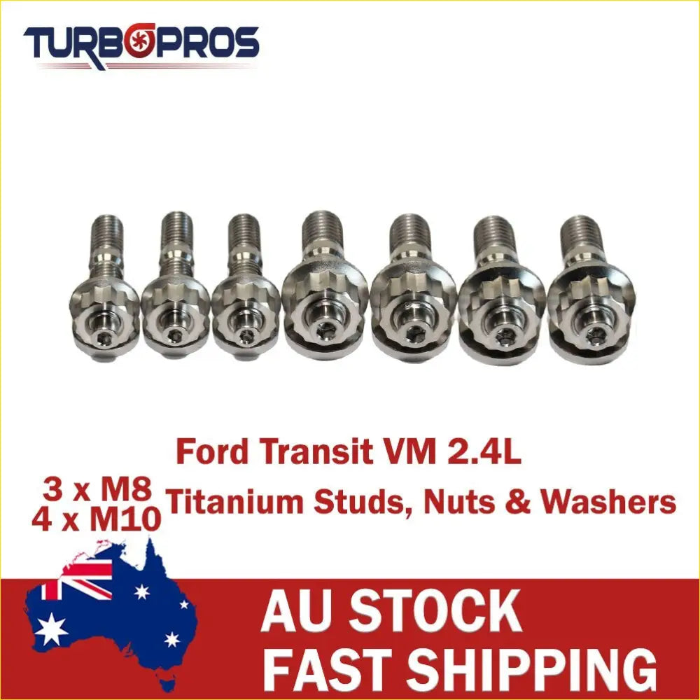 Titanium Turbo Charger Stud Kit for Ford Transit VM 2.4L - & Performance