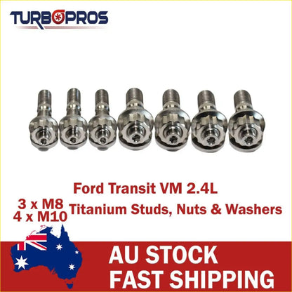 Titanium Turbo Charger Stud Kit for Ford Transit VM 2.4L - & Performance