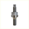 Silver metallic threaded bolt with hexagonal nut and flanged collar for titanium turbo charger stud kit mitsubishi pajero sport