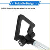 Black foldable metal handle attachment screw-on tow hook for toyota avanza front rear triangle use