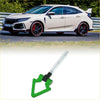Green and silver folding screw-on tow hook with triangular grip for toyota avanza front or rear recovery handle