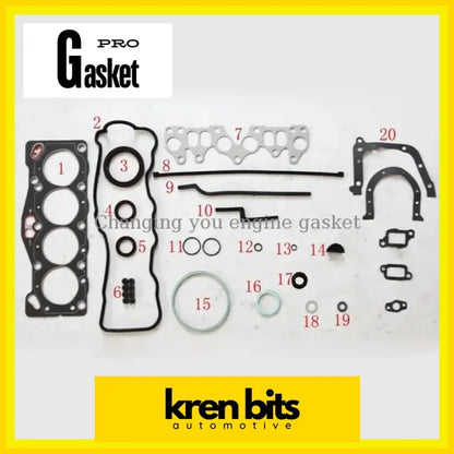 For Toyota Corsa Corolla Tercel 1.3L 2A-U 2A-L Engine Parts Full Set Automotive Spare Gasket