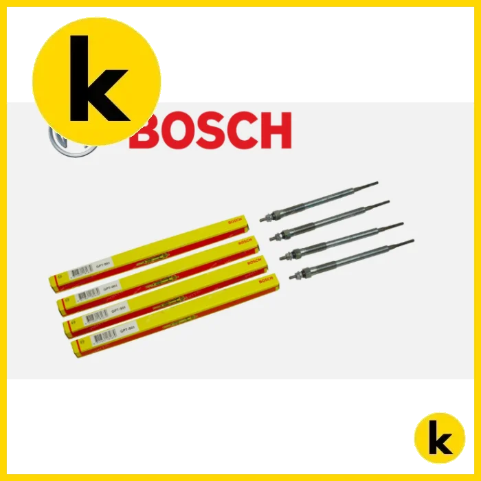 Toyota Hiace 200 05-15 Bosch Glow Plug Set Kren Bits