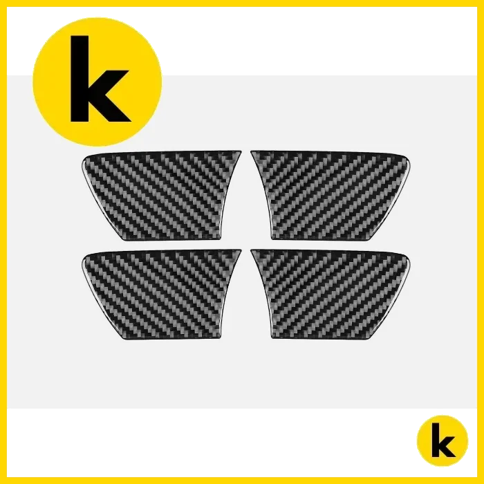 Toyota Hilux 15 - 21 Carbon Fibre Door Handle Bowl Trims